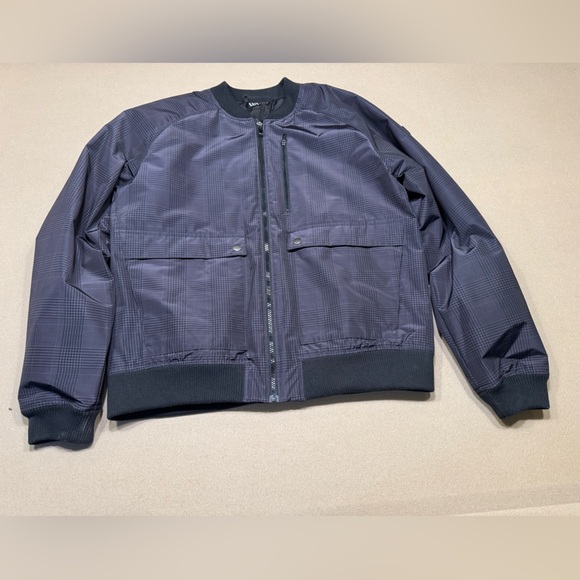 VRST Black Bomber Jacket with Stand-Up Collar and Elastic Cuffs - Picture 1 of 7